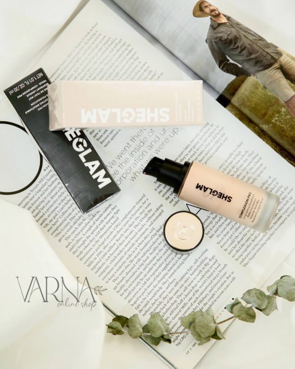 کرم‌پودر مات و ماندگار SHEGLAM مدل Complexion Pro | پوشش بالا و سبک، ضد آب و کنترل چربی