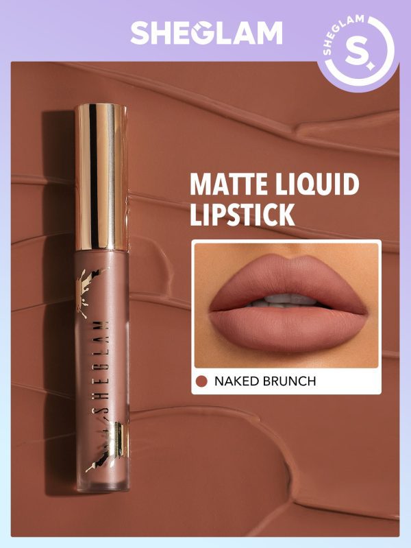 Product 113 image 1 رژ مایع رنگ SHEGLAM Matte Liquid Lipstick – Naked Brunch
