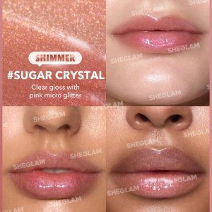 لیپ پلامپر شاینی رنگ Sheglam Shiny Lip Plumper Sugar Crystal