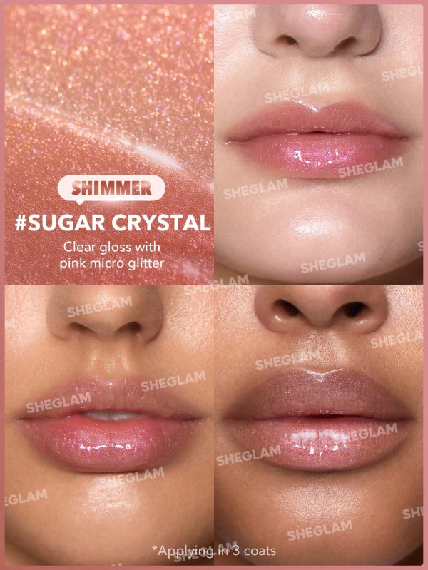 لیپ پلامپر شاینی رنگ Sheglam Shiny Lip Plumper Sugar Crystal