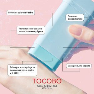 ضدآفتاب استیکی توکوبو – TOCOBO Cotton Soft Sun Stick – Blue