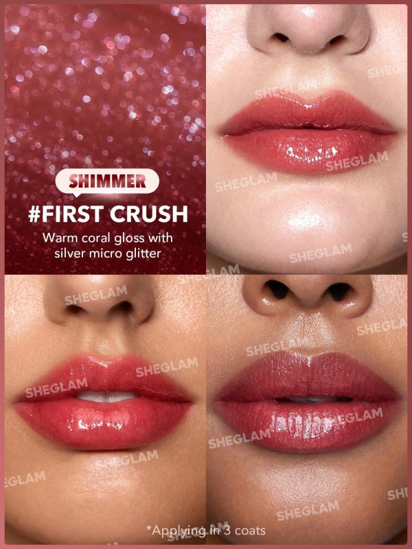 لیپ پلامپر شاینی شیگلم رنگ Sheglam Shiny Lip Plumper First Crush