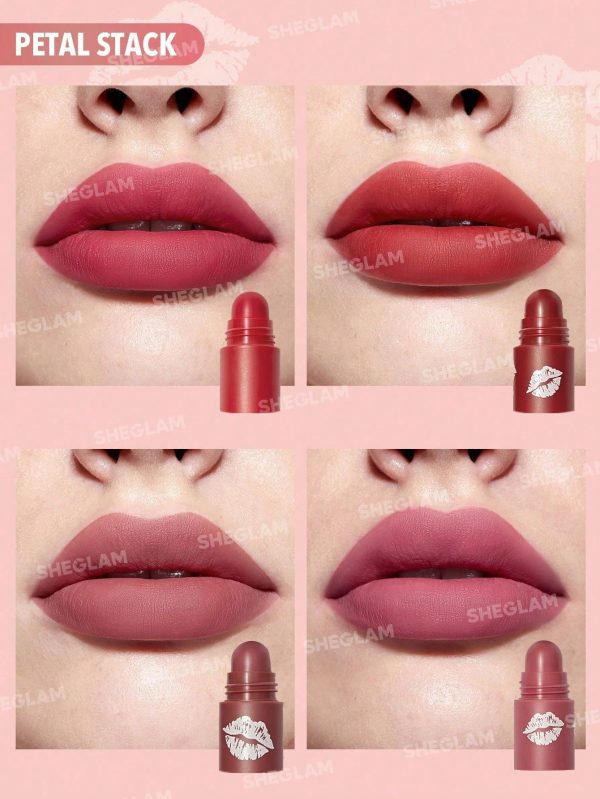 Product 111 image 1 رژ ۴ طبقه پتالیستیک – SHEGLAM 4-Layer Lipstick – Petal stack