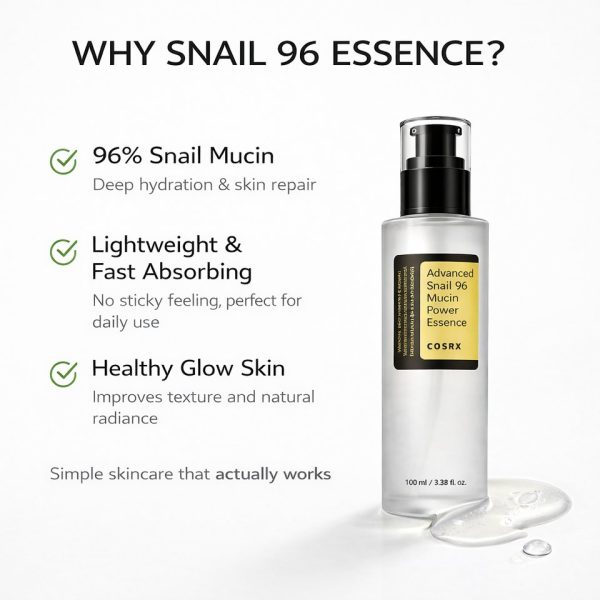 اسنس حلزون آبرسان کوزارکس – COSRX Advanced Snail 96 Mucin Power Essence