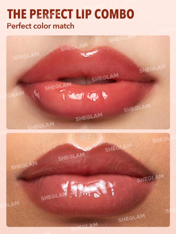 Product 188 image 1 لیپ گلاس دو سر شیگلم لیپ رولز – رنگ SHEGLAM Lip Rules Liner & Gloss Pen Judgey Much
