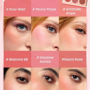 پالت رژگونه ۶ تایی گل رز – SHEGLAM Floral Flush 6 Color Blush Palette