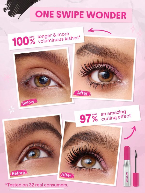 Product 179 image 1 ریمل شیگلم لشلایتر آپ اند اوت – بلندکننده و حجمدهنده SHEGLAM Lashlighter Up & Out Mascara