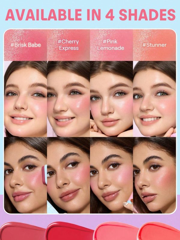 رژگونه استیکی براق شیگلم Glass Glow – رنگ SHEGLAM Glass Glow Blush Stick – Pink Lemonade