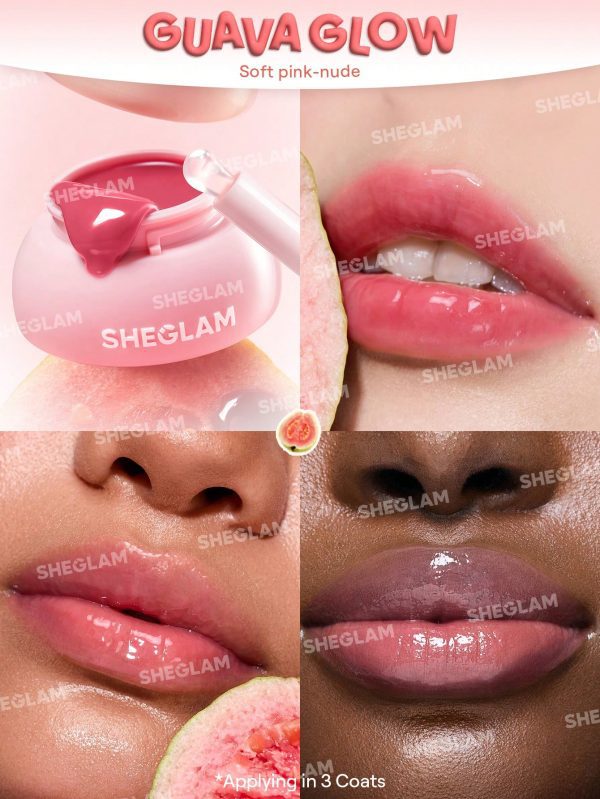 لیپ گلاس مربایی رنگ Sheglam Hydra Jelly Lip Jam - Guava glow