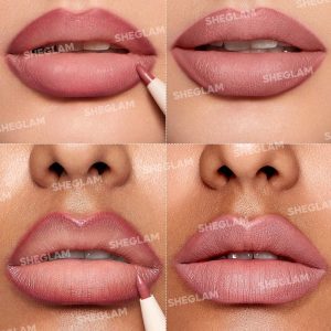 رژ جامد دو سر– رنگ Sheglam Praline pie Lipstick