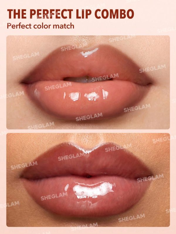 لیپ گلاس دو سر شیگلم لیپ رولز – رنگ SHEGLAM Lip Rules Liner & Gloss Pen Case X case