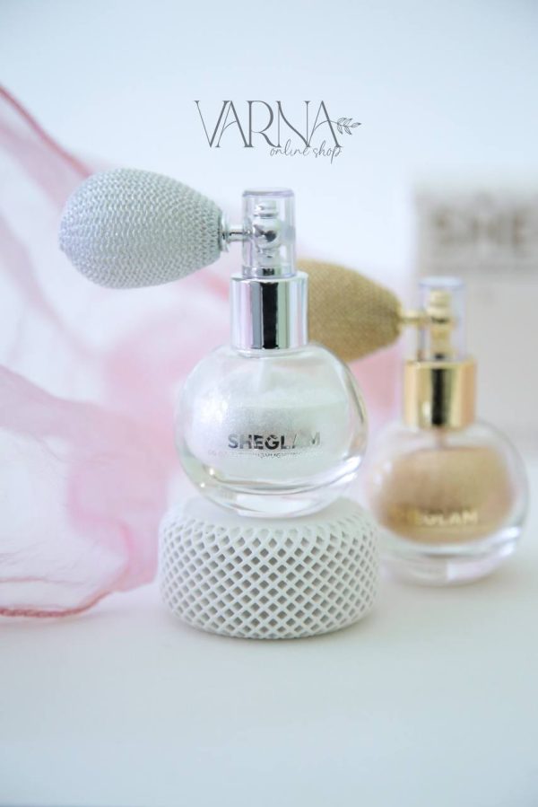 اسپری شاین بدن نقره ای شیگلم – SHEGLAM Body Shimmer Spray – Frosted Opal