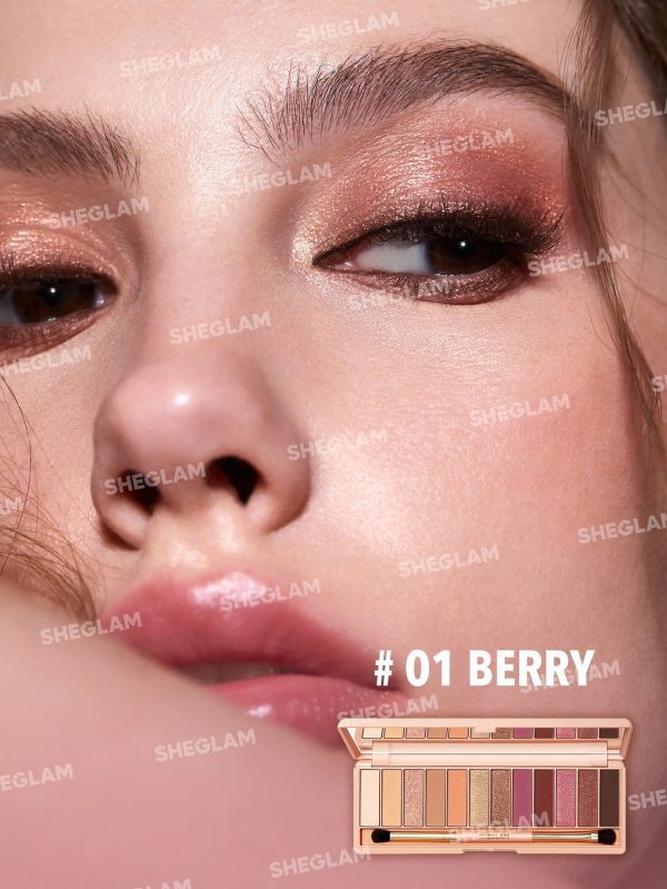 پالت سایه ۱۲ رنگ بری – SHEGLAM 12-Color Eyeshadow Palette – Berry