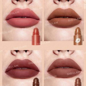 رژ ۴ طبقه SHEGLAM 4-Layer Lipstick – Brownie stack