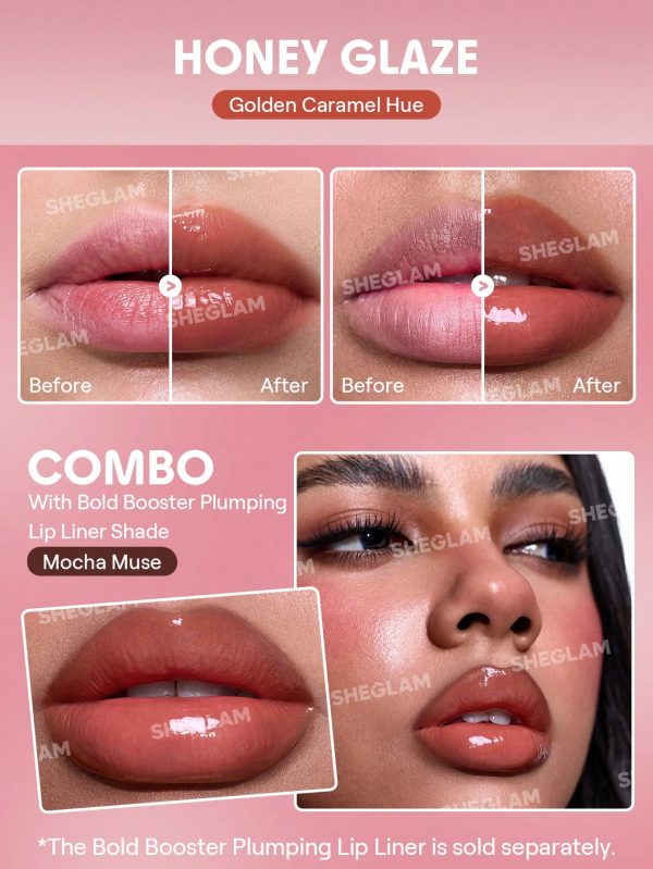 لیپ گلاس بولد بوستر Bold Booster Gloss – Honey glaze