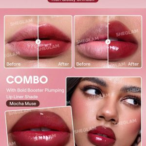 لیپ گلاس بولد بوستر – رنگ Sheglam Bold Booster Lip Gloss – Cherry Glam