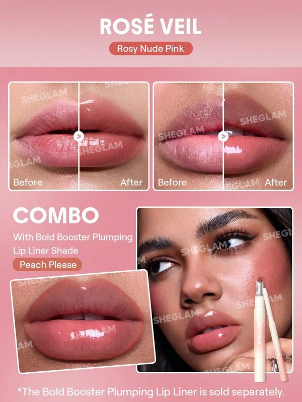 لیپ گلاس بولد بوستر Bold Booster Gloss – Rose Way
