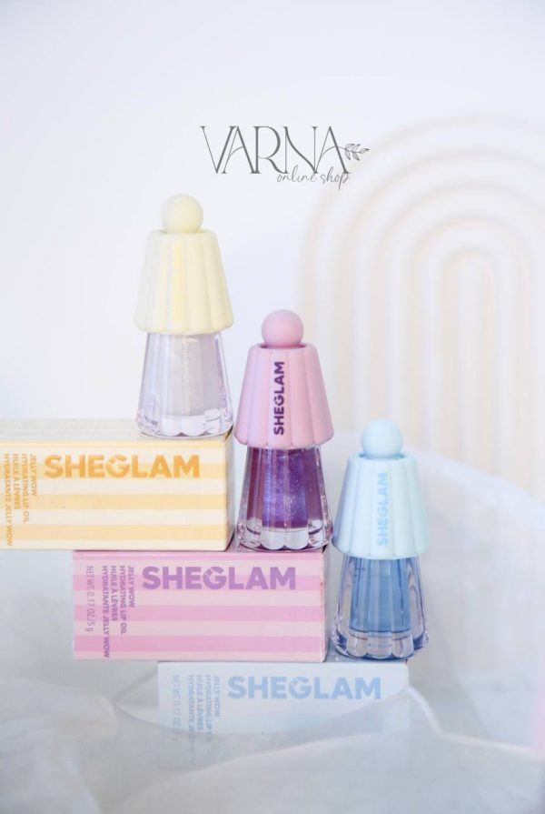 لیپ اویل ساده جلی واو صورتی– SHEGLAM Jelly Wow Lip oil berry Involved
