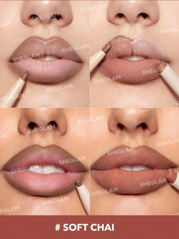 Product 116 image 1 رژ لب و خط لب دو سر شیگلم – SHEGLAM Glam 101 Lipstick & Liner Duo – Soft Chai