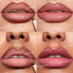 رژ لب و خط لب دو سر شیگلم – SHEGLAM Glam 101 Lipstick & Liner Duo – Macaron
