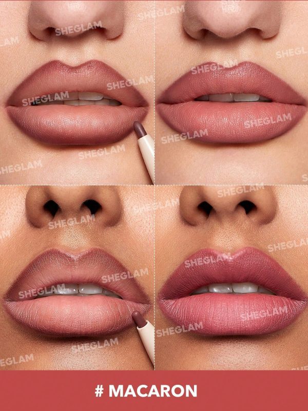 Product 117 image 1 رژ لب و خط لب دو سر شیگلم – SHEGLAM Glam 101 Lipstick & Liner Duo – Macaron
