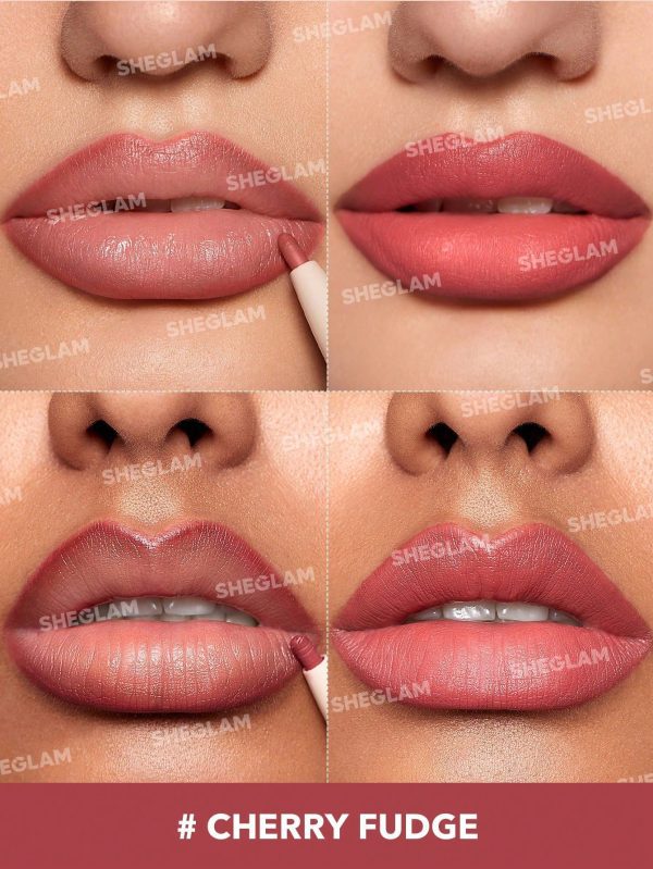 Product 118 image 1 رژ لب و خط لب دو سر شیگلم – SHEGLAM Glam 101 Lipstick & Liner Duo – Cherry Fudge