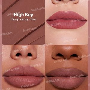 رژلب مات شیگلم Dynamatte Boom – رنگ SHEGLAM Dynamatte Boom Long Lasting Matte Lipstick – High Key