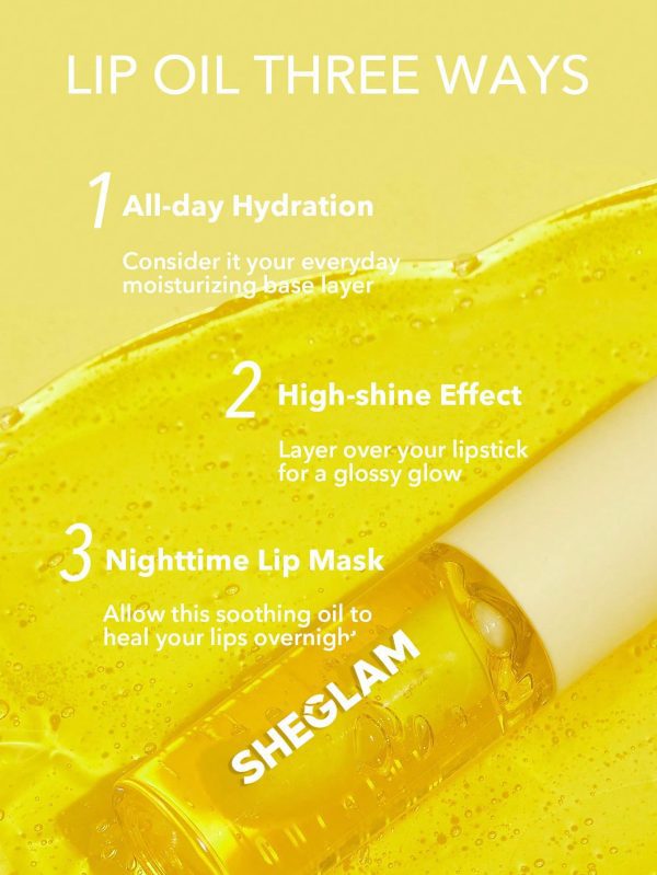 Product 65 image 1 لیپ اویل آبرسان شیگلم – SHEGLAM Jelly Wow Hydrating Lip Oil – Grapefruit Glow