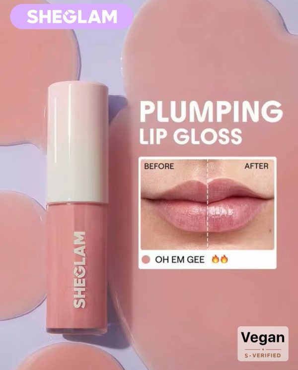 حجم دهنده لب – SHEGLAM Hot Goss Plumping Lip Gloss-Oh Em Gee Lip Combo
