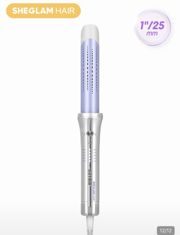 دستگاه کرلی باد خنک شیگلم بنفش سایز 25 — SHEGLAM Cool Air Curler