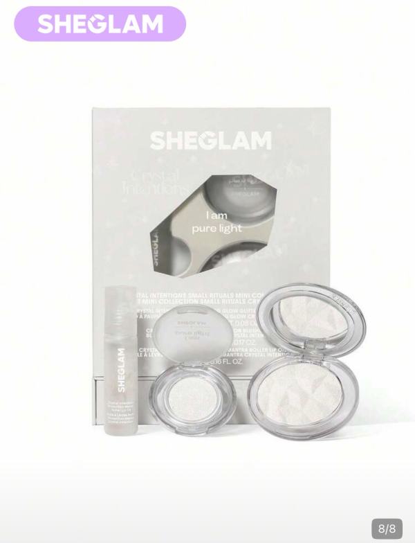 ست کریستالی رنگ سفید شیگلم Crystal Intentions Small Rituals Mini Collection Set-Clear Quartz