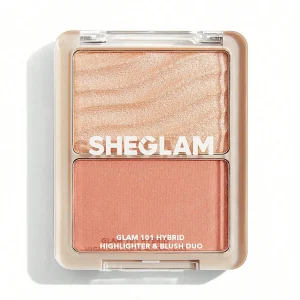 پالت رژگونه و هایلایتر خشک – Sheglam Blush & Highlighter Palette – St. Tropez