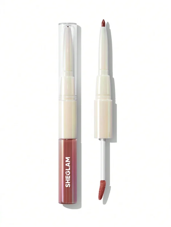 لیپ گلاس دو سر شیگلم لیپ رولز – رنگ SHEGLAM Lip Rules Liner & Gloss Pen Play Fair