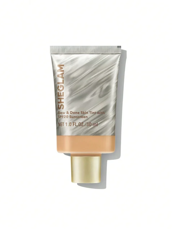 تینت صورت شیگلم Dew & Done – با SPF20، رنگ SHEGLAM Dew & Done Skin Tint with SPF20 – Nude