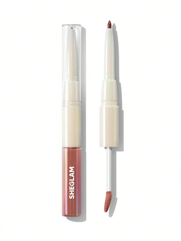 لیپ گلاس دو سر شیگلم لیپ رولز – رنگ SHEGLAM Lip Rules Liner & Gloss Pen Case X case