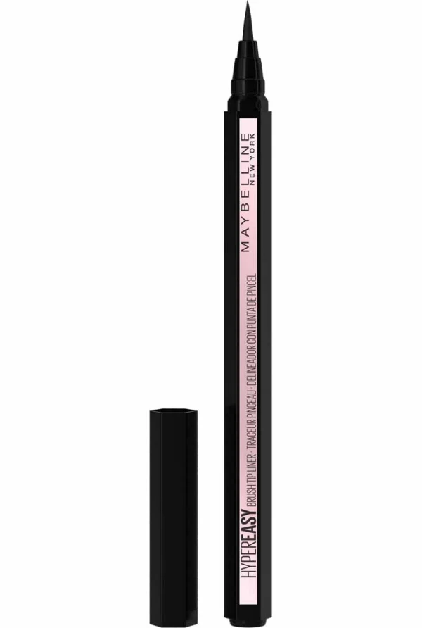 خط چشم ماژیکی میبلین – Maybelline Hyper Easy Liquid Eyeliner – Brush Tip, Waterproof, Matte Black