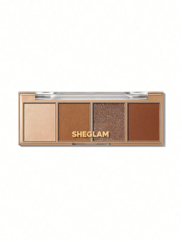 پالت سایه چهار تایی مستطیلی Sheglam Essential Eye shadow Veil