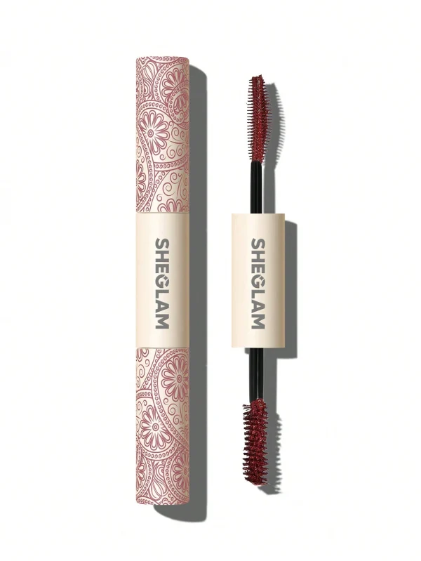 ریمل دو سر شیگلم – رنگ زرشکی – SHEGLAM Dual-End Mascara Burgundy