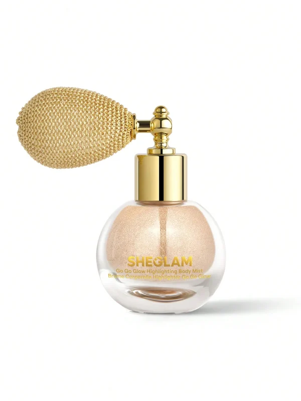 اسپری شاین بدن طلایی شیگلم – SHEGLAM Body Shimmer Spray Champagne shimmer– Golden