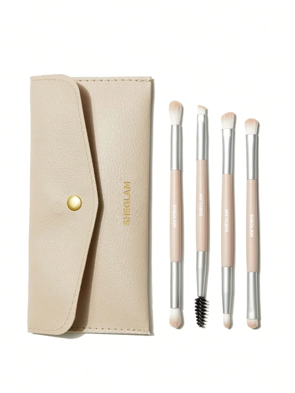 ست براش چشم شیگلم با کیف – SHEGLAM Glam 101 Eye Essentials Brush Set With Bag
